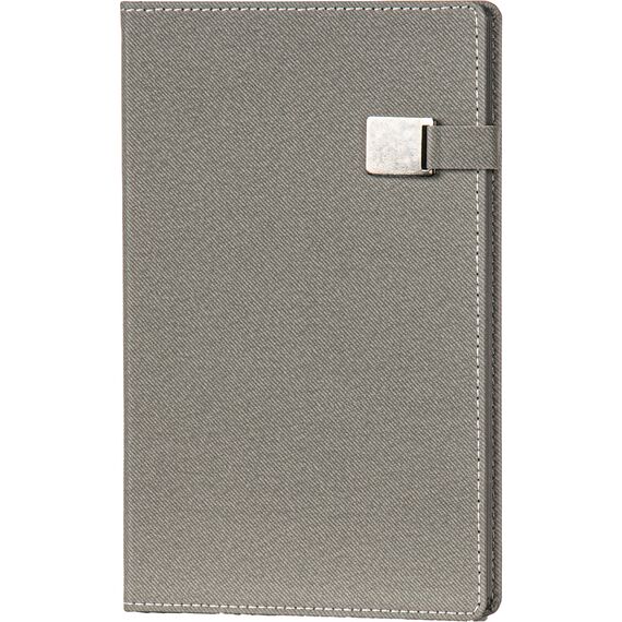 Promosyon ET-EDREMIT Tarihsiz Defter Gri 13 x 21 cm, Renk: Gri, Ölçü: 13 x 21 cm 