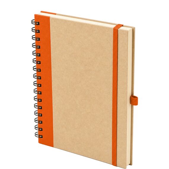Promosyon ET-GD-020 Spiralli Not Defteri Turuncu 16 x 21,5 cm, Renk: Turuncu, Ölçü: 16 x 21,5 cm 
