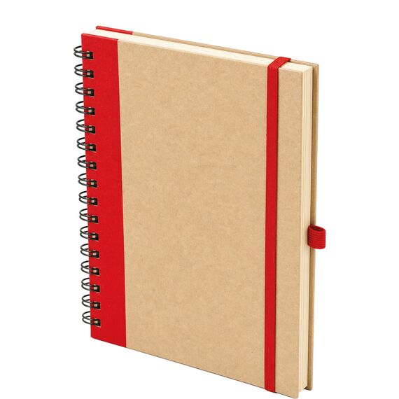 Promosyon ET-GD-020 Spiralli Not Defteri Kırmızı 16 x 21,5 cm, Renk: Kırmızı, Ölçü: 16 x 21,5 cm 