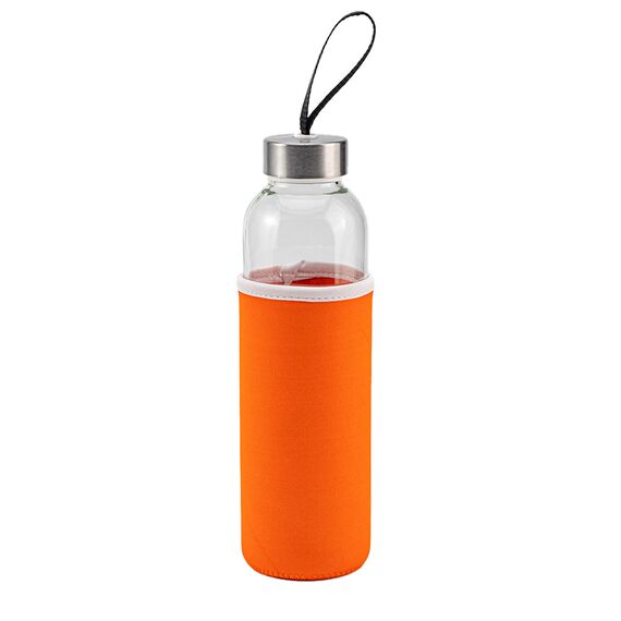 Promosyon YN-7963 Ladoga 550 ml Cam Matara Turuncu, Renk: Turuncu 