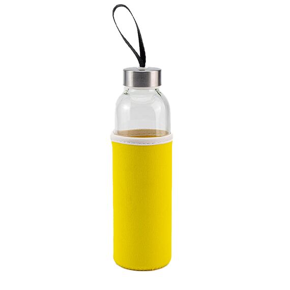 Promosyon YN-7963 Ladoga 550 ml Cam Matara Sarı, Renk: Sarı 