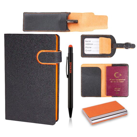 Promosyon YN-9320 Dikilitaş Hediyelik Set Turuncu, Renk: Turuncu , görsel 2