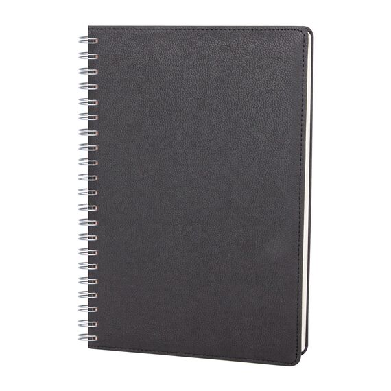 Promosyon YN-3113 Kolej Spiralli Haftalık Planlayıcı (20x28 cm) Siyah, Renk: Siyah 