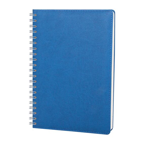 Promosyon YN-3106 Plevne Kareli Tarihsiz Spiralli Defter (20x28 cm) Lacivert, Renk: Lacivert 