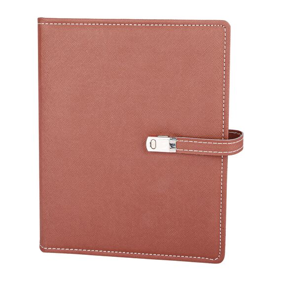 Promosyon YN-3095 Aydınlıkevler Organizer Defter (18x21,5 cm) Kahverengi, Renk: Kahverengi 