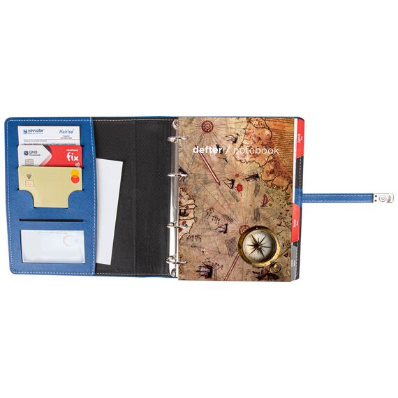 Promosyon YN-3095 Aydınlıkevler Organizer Defter (18x21,5 cm) Lacivert, Renk: Lacivert , görsel 2