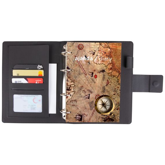 Promosyon YN-3093 Kalaba Organizer Ajanda (18x21,5cm) Lacivert, Renk: Lacivert , görsel 2