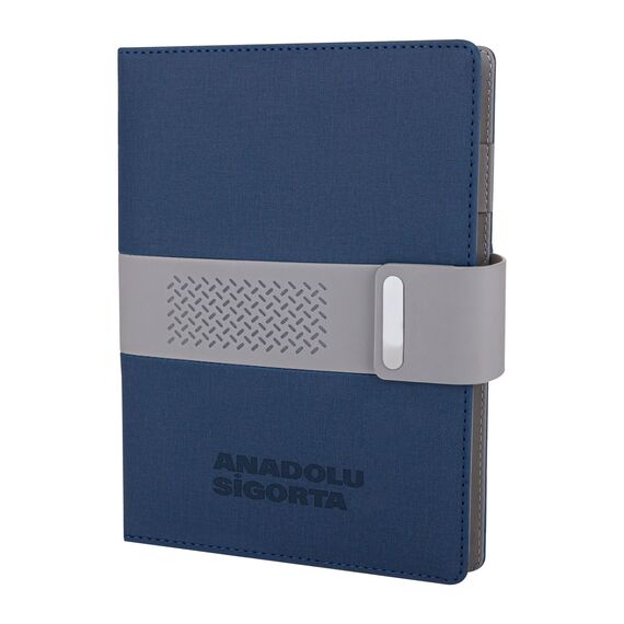 Promosyon YN-3093 Kalaba Organizer Ajanda (18x21,5cm) Lacivert, Renk: Lacivert 