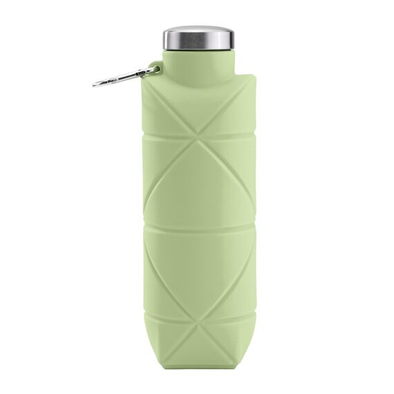 Promosyon YN-7940 Aydeniz 700 ml Katlanabilir Silikon Matara Yeşil, Renk: Yeşil 