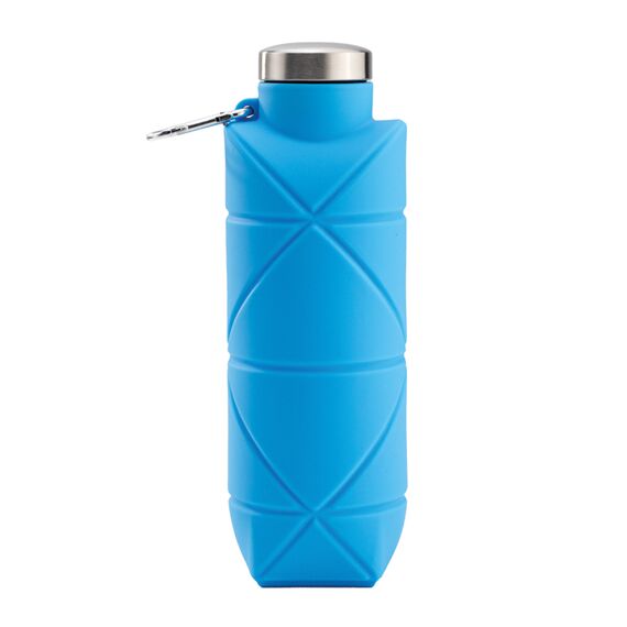 Promosyon YN-7940 Aydeniz 700 ml Katlanabilir Silikon Matara Mavi, Renk: Mavi 