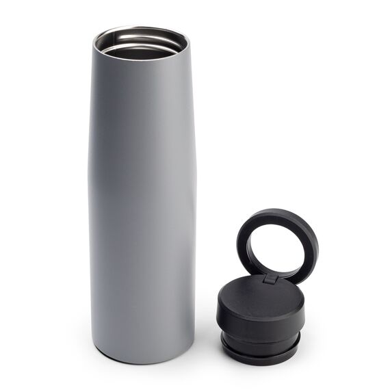 Promosyon YN-7926 Saklıgöl 550 ml Telefon Tutuculu Termos Füme, Renk: Füme , görsel 2