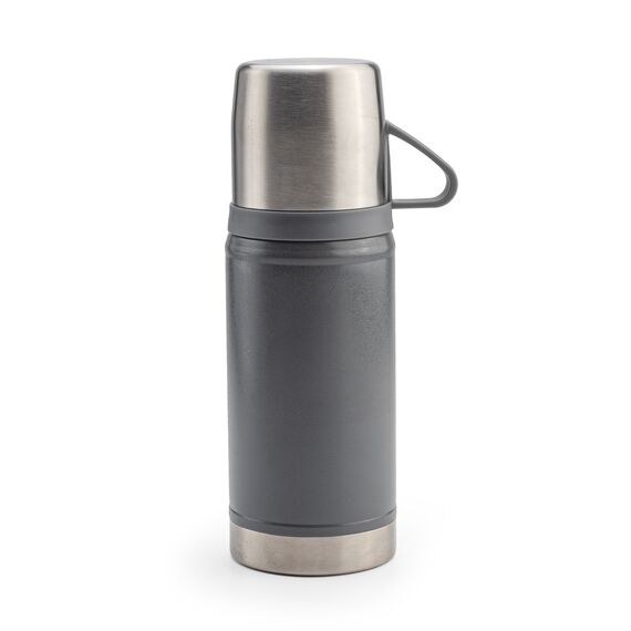 Promosyon YN-7931 Kartepe 500 ml Bardaklı Termos Füme, Renk: Füme 
