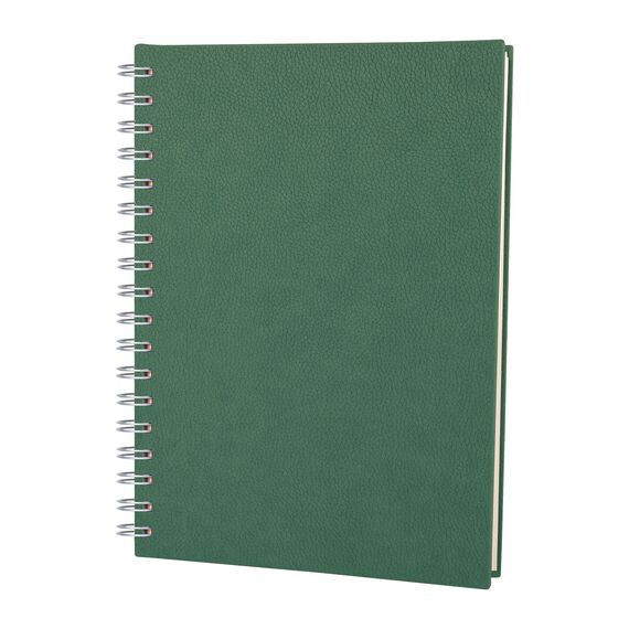 Promosyon YN-3068 Altındağ Kareli Spiralli Tarihsiz Defter (17x24 cm) Yeşil, Renk: Yeşil 