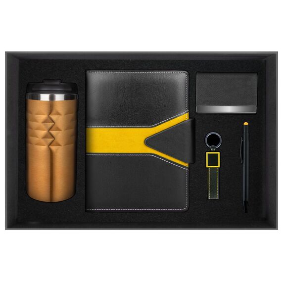 Promosyon YN-9167 Poyraz Hediyelik Set Sarı, Renk: Sarı 