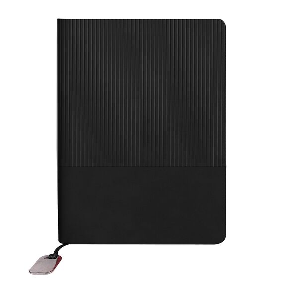 Promosyon YN-3053 Dikmen Tarihsiz Defter (15x21 cm) Siyah, Renk: Siyah 
