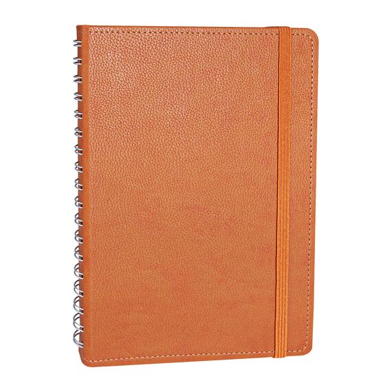 Promosyon YN-3031 Söğütözü Spiralli Tarihsiz Defter (17x24 cm) Taba, Renk: Taba 