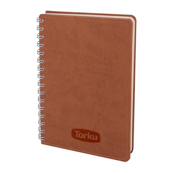 Promosyon YN-3008 Batıkent Spiralli Tarihsiz Defter (15x21 cm) Kahverengi, Renk: Kahverengi 