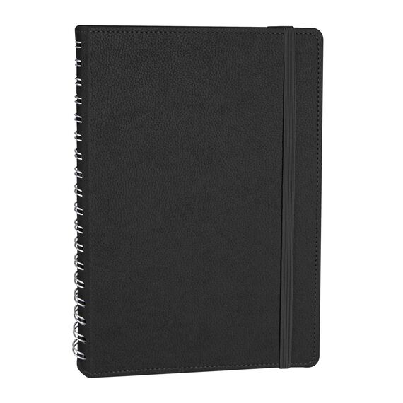 Promosyon YN-3031 Söğütözü Spiralli Tarihsiz Defter (17x24 cm) Siyah, Renk: Siyah 
