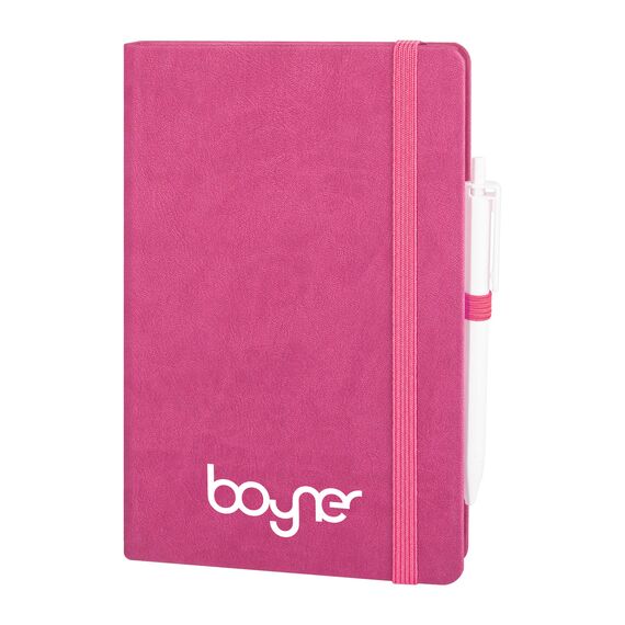 Promosyon YN-3024 Dışkapı Tarihsiz Defter (13x21 cm) Pembe, Renk: Pembe 