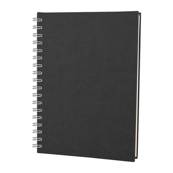 Promosyon YN-3068 Altındağ Kareli Spiralli Tarihsiz Defter (17x24 cm) Siyah, Renk: Siyah 