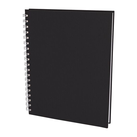 Promosyon YN-3078 Seğmenler Kareli Spiralli Tarihsiz Defter (19x25 cm) Siyah, Renk: Siyah 