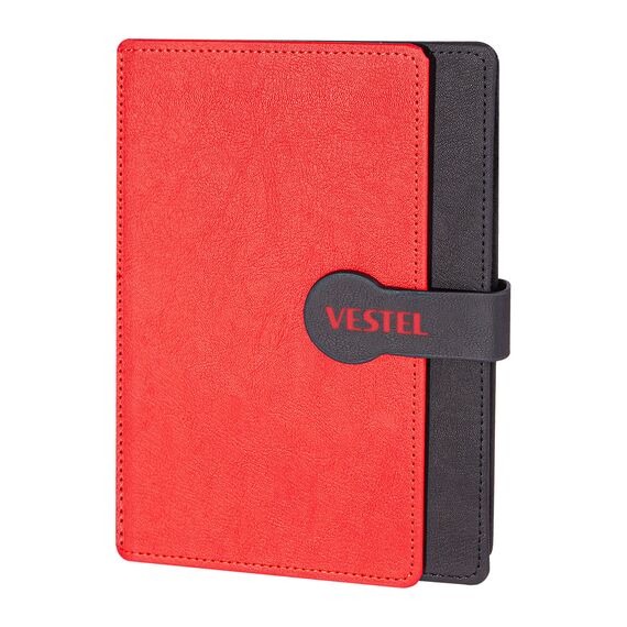Promosyon YN-3049 Saray Tarihsiz Defter (15x21 cm) Kırmızı, Renk: Kırmızı 