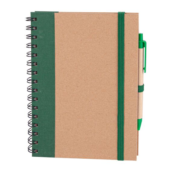 Promosyon YN-3063 Pursaklar Spiralli Tarihsiz Defter (15x21 cm) Yeşil, Renk: Yeşil 
