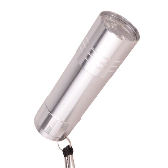 Promosyon YN-9019 Kanarya 9 LED El Feneri Gümüş, Renk: Gümüş 