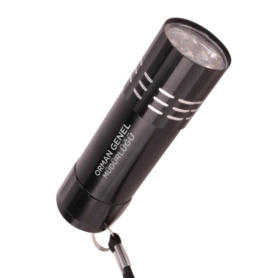 Promosyon YN-9019 Kanarya 9 LED El Feneri Siyah, Renk: Siyah 