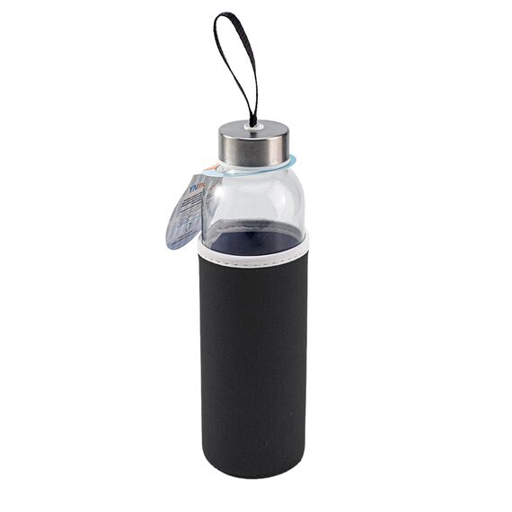Promosyon YN-7963 Ladoga 550 ml Cam Matara Siyah, Renk: Siyah 