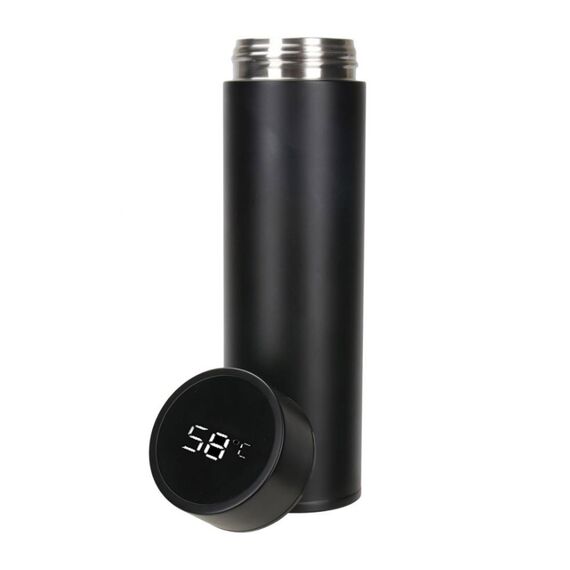 Promosyon YN-7975 Beyşehir 500 ml Dereceli Termos Siyah 