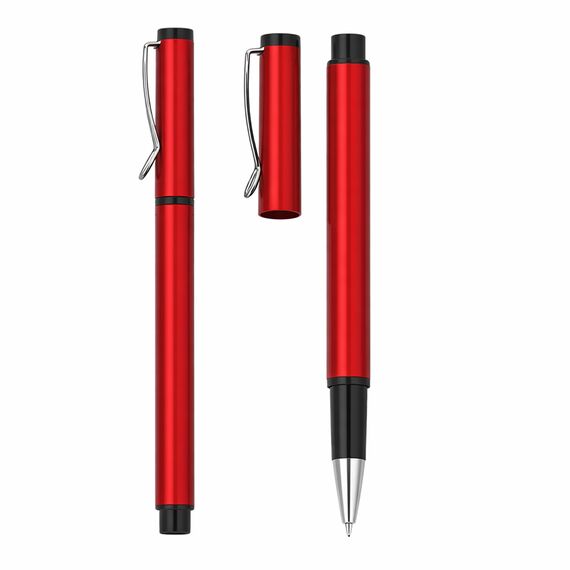 Promosyon YN-4588 Yapraklı Roller Kalem Kırmızı, Renk: Kırmızı 
