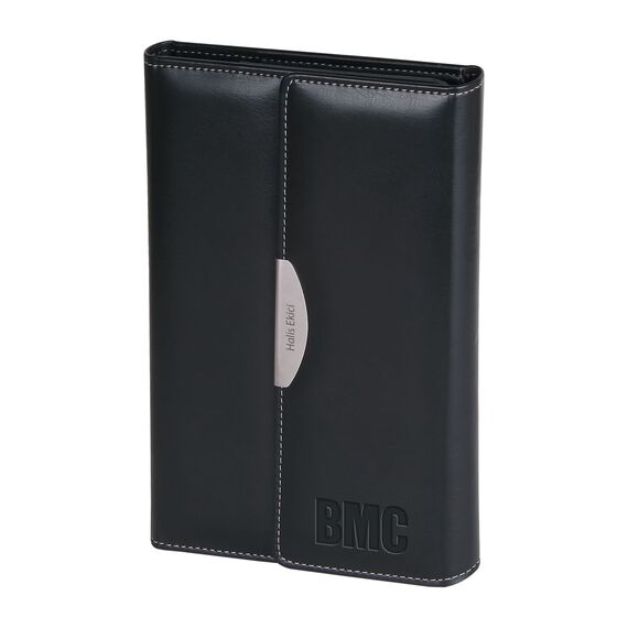 Promosyon YN-3000 Ürgüp Çantalı Defter (16x23 cm) Siyah, Renk: Siyah 