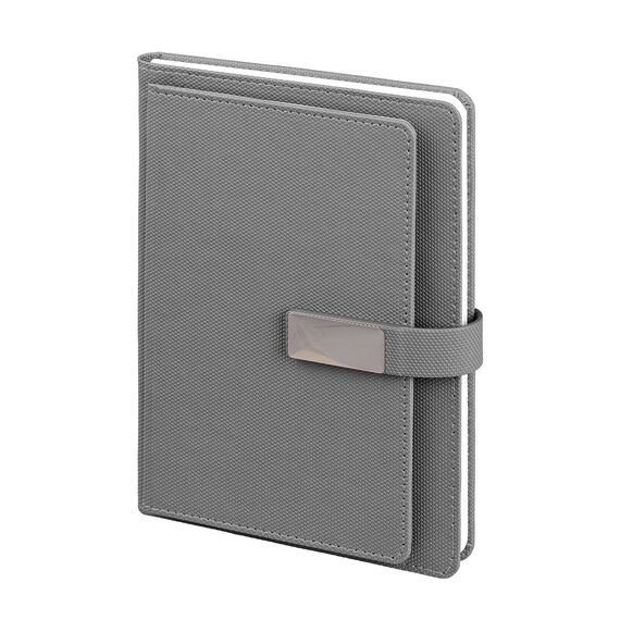 Promosyon YN-3129 312922 Bestekar Tarihsiz Defter (15x21 cm) Gri, Renk: Gri 