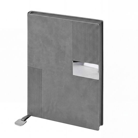 Promosyon YN-3130 313022 Kuğulu Tarihsiz Defter (15x21 cm) Gri, Renk: Gri 