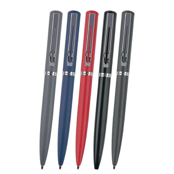 Promosyon IL-1510 Metal Tükenmez Kalem Gri, Renk: Gri 
