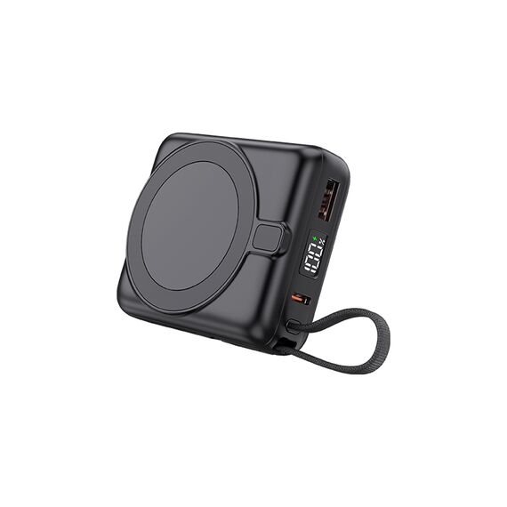 Promosyon AK-PB-4013 10.000 mAh Magsafe Powerbank Siyah - Beyaz LED , görsel 3