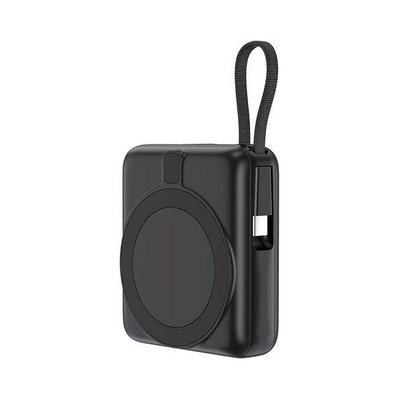 Promosyon AK-PB-4013 10.000 mAh Magsafe Powerbank Siyah - Beyaz LED 