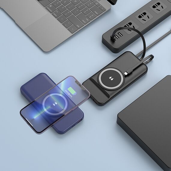 Promosyon AK-PB-4016 10.000 mAh Magsafe Powerbank Siyah , görsel 2