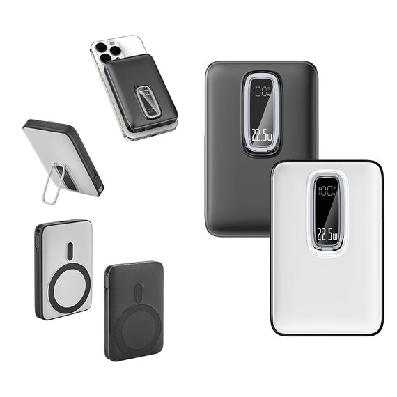 Promosyon AK-PB-4020 10.000 mAh Magsafe Powerbank Beyaz, Renk: Beyaz , görsel 8