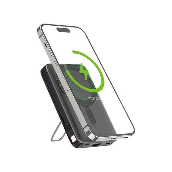 Promosyon AK-PB-4020 10.000 mAh Magsafe Powerbank Siyah, Renk: Siyah , görsel 9