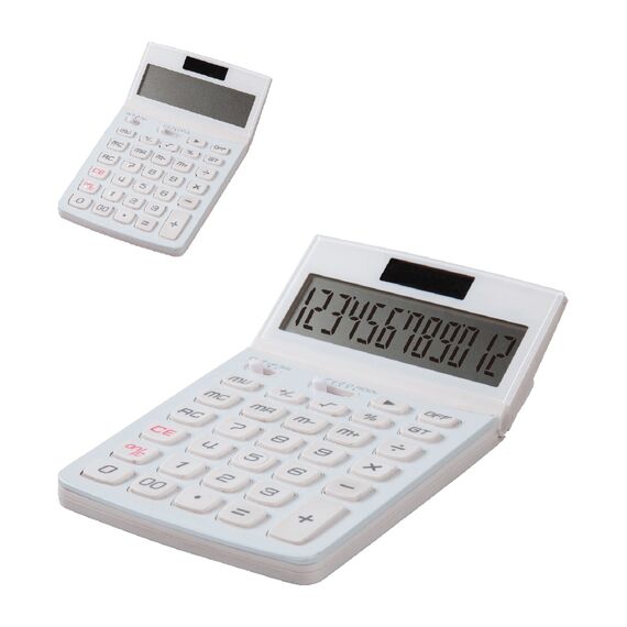 Promosyon AK-2321 12 Haneli Hesap Makinesi Beyaz 