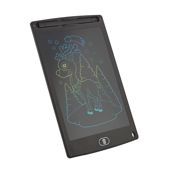 Promosyon AK-24172 Lcd Kalemli Çok Renkli Dijital Çizim & Yazı Tahtası Siyah, Renk: Siyah 