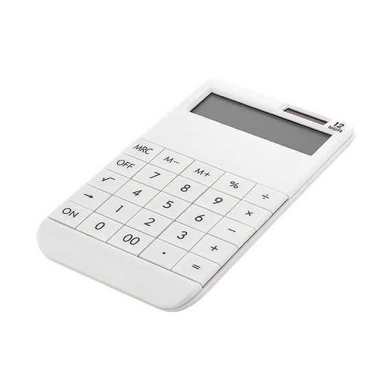 Promosyon AK-6190 12 Haneli Hesap Makinesi Beyaz, Renk: Beyaz 
