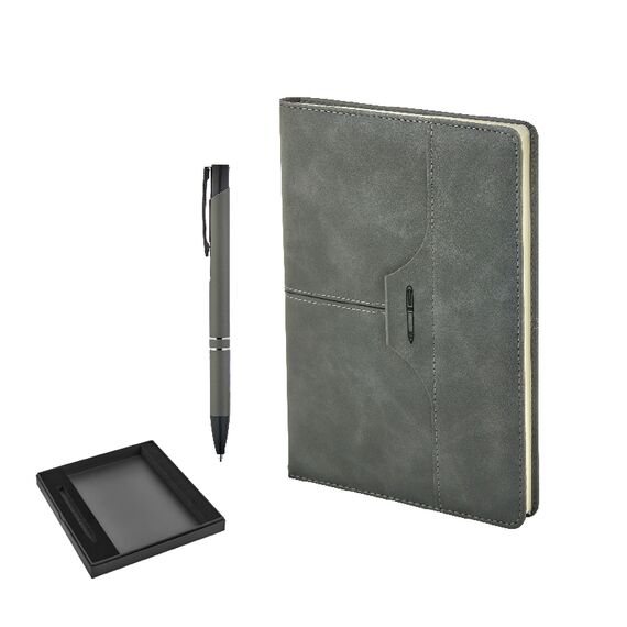 Promosyon AK-2430-K Hediyelik Set Gri, Renk: Gri 