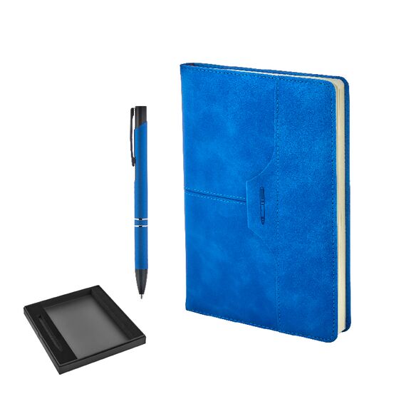 Promosyon AK-2430-K Hediyelik Set Mavi, Renk: Mavi 
