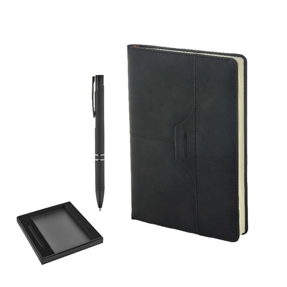 Promosyon AK-2430-K Hediyelik Set Siyah, Renk: Siyah 