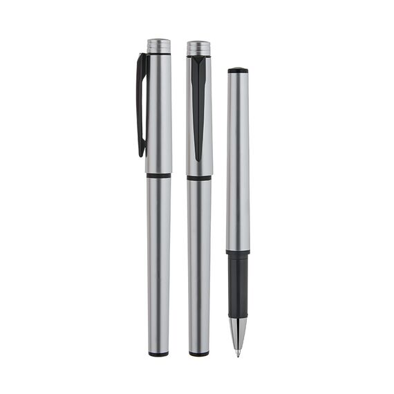 Promosyon AK-1340 Plastik Roller Ofis Kalemi Silver, Renk: Silver 