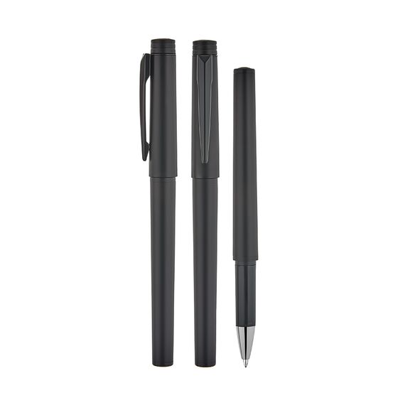 Promosyon AK-1340 Plastik Roller Ofis Kalemi Siyah, Renk: Siyah 