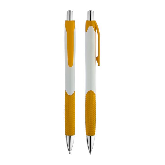 Promosyon AK-506 Plastik Tükenmez Kalem Sarı, Renk: Sarı 
